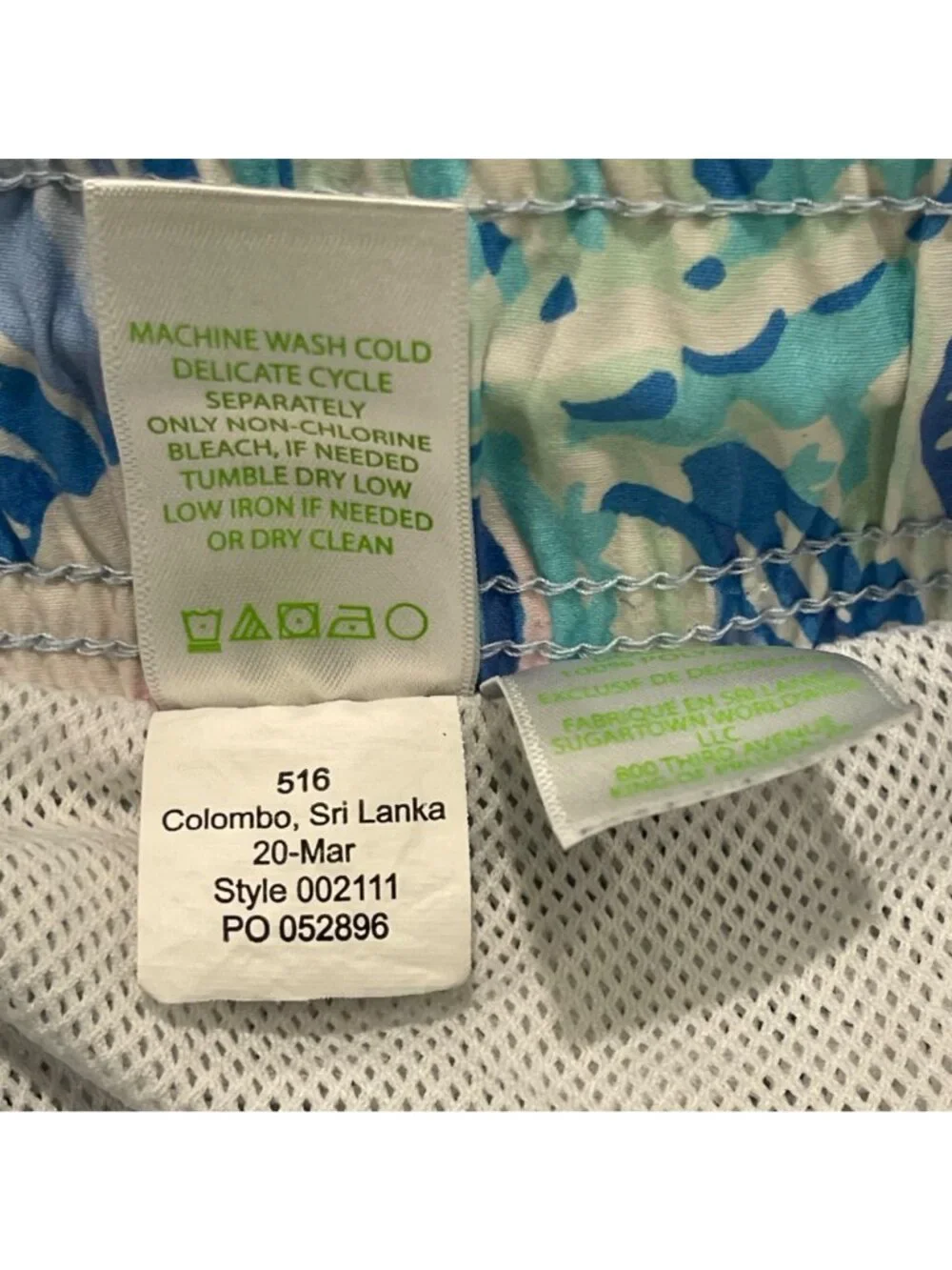 Lilly Pulitzer Capri Swim Trunks Men's‎ Size XL Blue Pink Coral Reef Print Beach